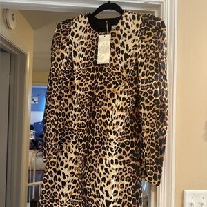 Tuckernuck Indin Hicks Leopard Print Women's Dress Size Small